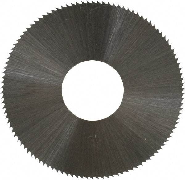 Controx - 1-1/2" Diam x 0.012" Blade Thickness x 1/2" Arbor Hole Diam, 110 Tooth Slitting and Slotting Saw - Arbor Connection, Right Hand, Uncoated, High Speed Steel, Concave Ground - USA Tool & Supply