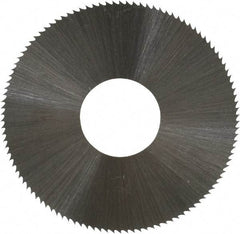 Controx - 1-1/2" Diam x 0.012" Blade Thickness x 1/2" Arbor Hole Diam, 110 Tooth Slitting and Slotting Saw - Arbor Connection, Right Hand, Uncoated, High Speed Steel, Concave Ground - USA Tool & Supply