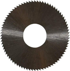 Controx - 1-1/2" Diam x 0.014" Blade Thickness x 1/2" Arbor Hole Diam, 80 Tooth Slitting and Slotting Saw - Arbor Connection, Right Hand, Uncoated, High Speed Steel, Concave Ground - USA Tool & Supply