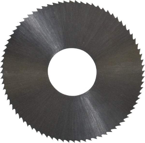 Controx - 1-1/2" Diam x 0.0156" Blade Thickness x 1/2" Arbor Hole Diam, 80 Tooth Slitting and Slotting Saw - Arbor Connection, Right Hand, Uncoated, High Speed Steel, Concave Ground - USA Tool & Supply