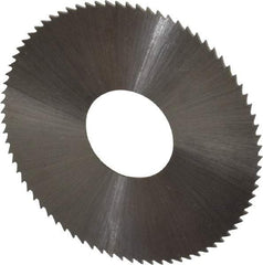 Controx - 1-1/2" Diam x 0.018" Blade Thickness x 1/2" Arbor Hole Diam, 80 Tooth Slitting and Slotting Saw - Arbor Connection, Right Hand, Uncoated, High Speed Steel, Concave Ground - USA Tool & Supply