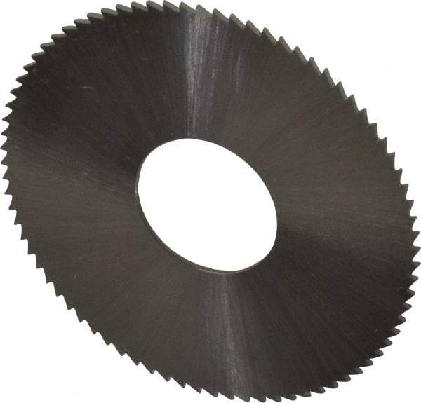 Controx - 1-1/2" Diam x 0.025" Blade Thickness x 1/2" Arbor Hole Diam, 80 Tooth Slitting & Slotting Saw - Arbor Connection, Right Hand, Uncoated, M2 High Speed Steel, Concave Ground - USA Tool & Supply