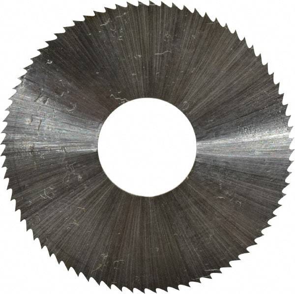 Controx - 1-1/2" Diam x 0.0313" Blade Thickness x 1/2" Arbor Hole Diam, 80 Tooth Slitting & Slotting Saw - Arbor Connection, Right Hand, Uncoated, M2 High Speed Steel, Concave Ground - USA Tool & Supply