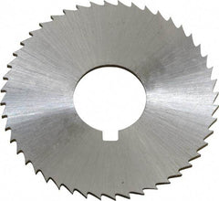 Controx - 1-1/2" Diam x 0.0469" Blade Thickness x 1/2" Arbor Hole Diam, 48 Tooth Slitting and Slotting Saw - Arbor Connection, Right Hand, Uncoated, Cobalt, Concave Ground, Contains Keyway - USA Tool & Supply