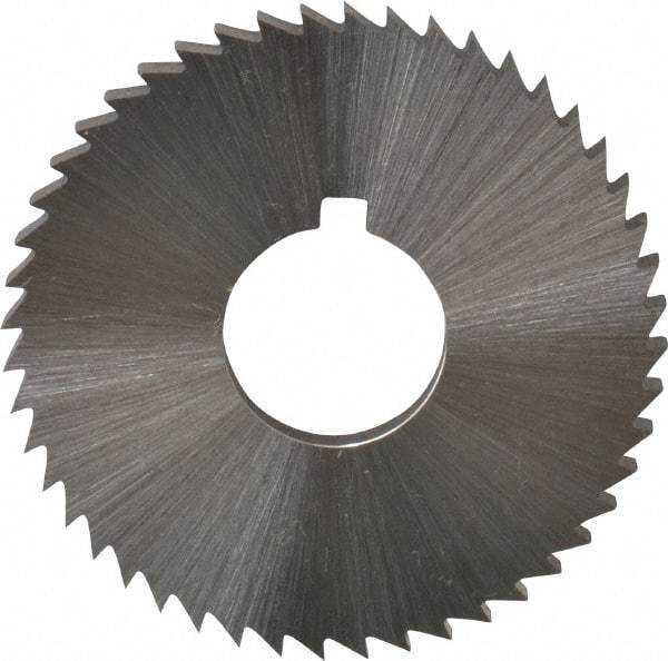 Controx - 1-1/2" Diam x 1/8" Blade Thickness x 1/2" Arbor Hole Diam, 48 Tooth Slitting and Slotting Saw - Arbor Connection, Right Hand, Uncoated, Cobalt, Concave Ground, Contains Keyway - USA Tool & Supply