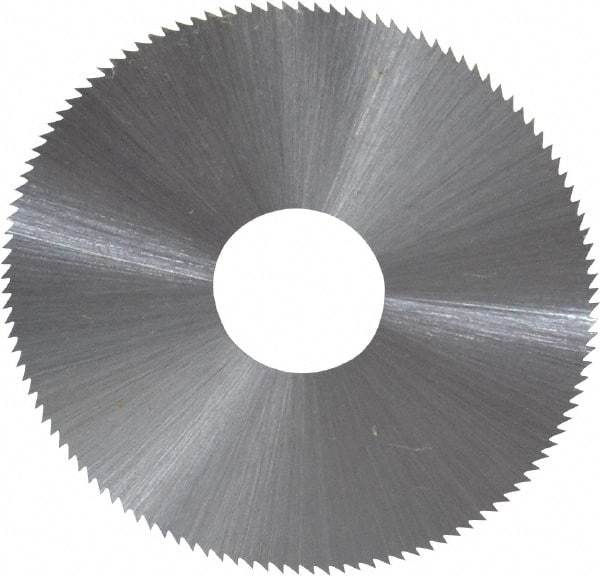 Controx - 1-3/4" Diam x 0.01" Blade Thickness x 1/2" Arbor Hole Diam, 120 Tooth Slitting and Slotting Saw - Arbor Connection, Right Hand, Uncoated, High Speed Steel, Concave Ground - USA Tool & Supply