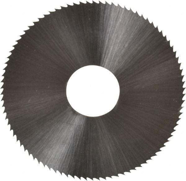 Controx - 1-3/4" Diam x 0.025" Blade Thickness x 1/2" Arbor Hole Diam, 90 Tooth Slitting & Slotting Saw - Arbor Connection, Right Hand, Uncoated, M2 High Speed Steel, Concave Ground - USA Tool & Supply