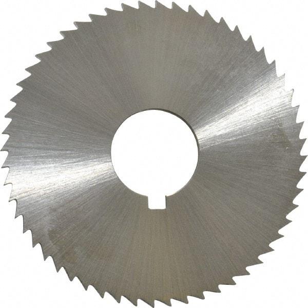 Controx - 1-3/4" Diam x 0.0781" Blade Thickness x 1/2" Arbor Hole Diam, 56 Tooth Slitting and Slotting Saw - Arbor Connection, Right Hand, Uncoated, Cobalt, Concave Ground, Contains Keyway - USA Tool & Supply