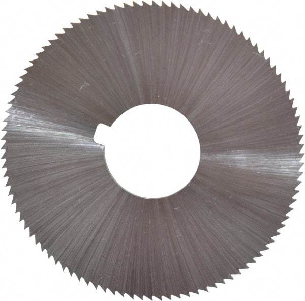 Controx - 1-3/4" Diam x 0.0938" Blade Thickness x 1/2" Arbor Hole Diam, 56 Tooth Slitting and Slotting Saw - Arbor Connection, Right Hand, Uncoated, Cobalt, Concave Ground, Contains Keyway - USA Tool & Supply