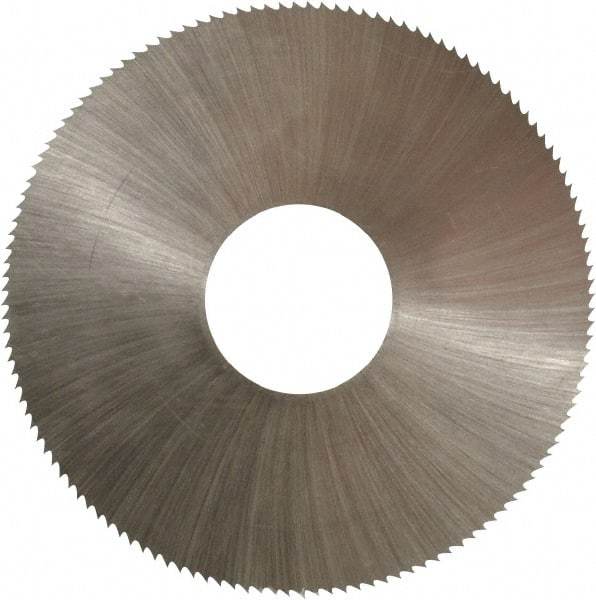 Controx - 2" Diam x 0.014" Blade Thickness x 5/8" Arbor Hole Diam, 132 Tooth Slitting and Slotting Saw - Arbor Connection, Right Hand, Uncoated, High Speed Steel, Concave Ground - USA Tool & Supply