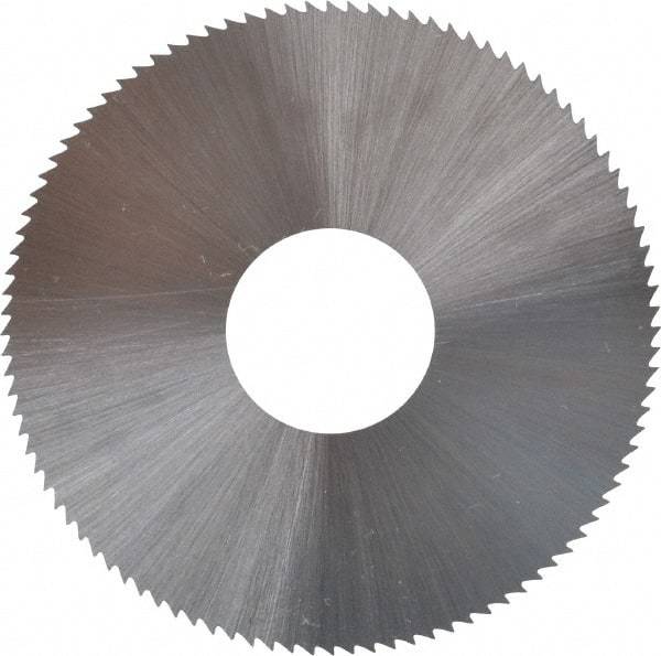 Controx - 2" Diam x 0.018" Blade Thickness x 5/8" Arbor Hole Diam, 100 Tooth Slitting and Slotting Saw - Arbor Connection, Right Hand, Uncoated, High Speed Steel, Concave Ground - USA Tool & Supply