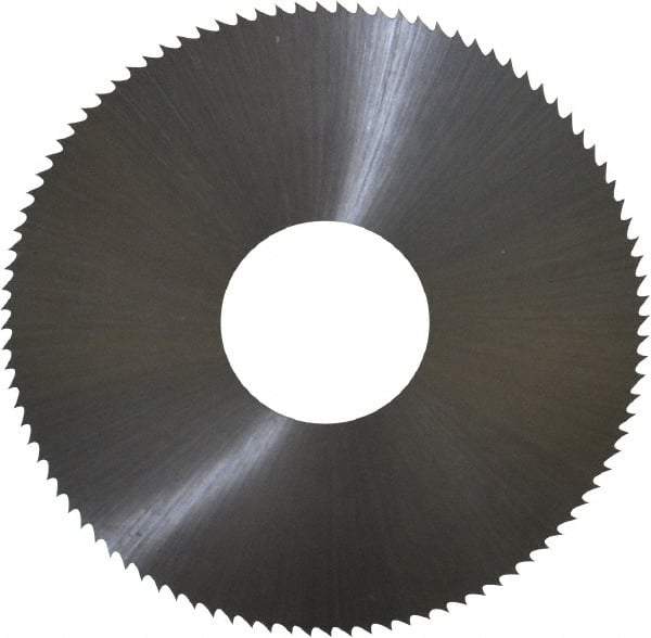 Controx - 2" Diam x 0.02" Blade Thickness x 5/8" Arbor Hole Diam, 100 Tooth Slitting and Slotting Saw - Arbor Connection, Right Hand, Uncoated, High Speed Steel, Concave Ground - USA Tool & Supply