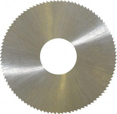 Controx - 2" Diam x 0.025" Blade Thickness x 5/8" Arbor Hole Diam, 100 Tooth Slitting & Slotting Saw - Arbor Connection, Right Hand, Uncoated, M2 High Speed Steel, Concave Ground - USA Tool & Supply