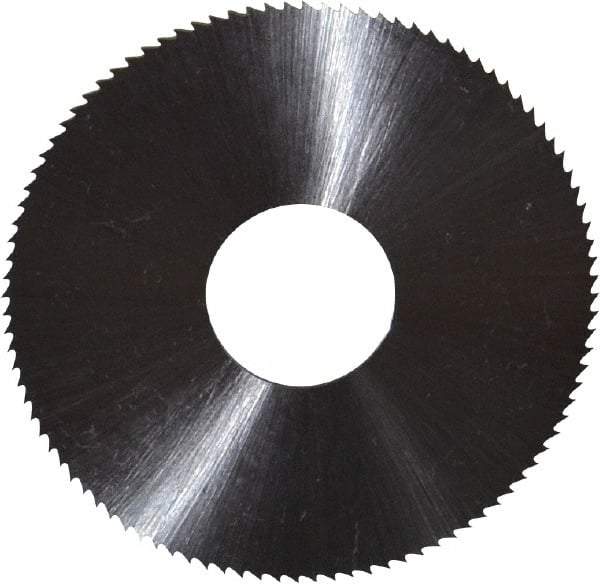 Controx - 2" Diam x 0.0313" Blade Thickness x 5/8" Arbor Hole Diam, 100 Tooth Slitting & Slotting Saw - Arbor Connection, Right Hand, Uncoated, M2 High Speed Steel, Concave Ground - USA Tool & Supply