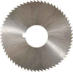 Controx - 2" Diam x 1/16" Blade Thickness x 5/8" Arbor Hole Diam, 64 Tooth Slitting and Slotting Saw - Arbor Connection, Right Hand, Uncoated, Cobalt, Concave Ground, Contains Keyway - USA Tool & Supply