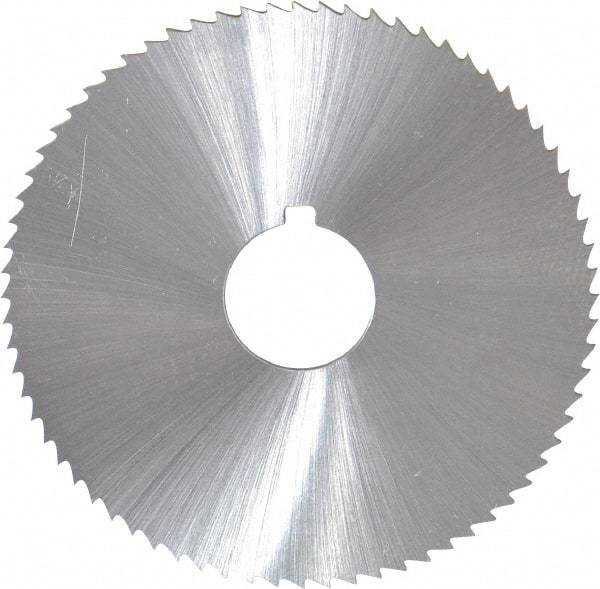 Controx - 2-1/2" Diam x 1/16" Blade Thickness x 5/8" Arbor Hole Diam, 72 Tooth Slitting and Slotting Saw - Arbor Connection, Right Hand, Uncoated, Cobalt, Concave Ground, Contains Keyway - USA Tool & Supply