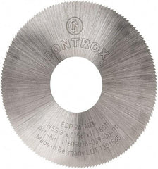 Controx - 3" Diam x 0.0156" Blade Thickness x 1" Arbor Hole Diam, 160 Tooth Slitting and Slotting Saw - Arbor Connection, Right Hand, Uncoated, High Speed Steel, Concave Ground - USA Tool & Supply