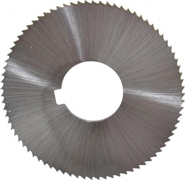 Controx - 3" Diam x 0.025" Blade Thickness x 1" Arbor Hole Diam, 128 Tooth Slitting & Slotting Saw - Arbor Connection, Right Hand, Uncoated, M2 High Speed Steel, Concave Ground - USA Tool & Supply