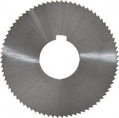 Controx - 3" Diam x 0.0781" Blade Thickness x 1" Arbor Hole Diam, 80 Tooth Slitting and Slotting Saw - Arbor Connection, Right Hand, Uncoated, Cobalt, Concave Ground, Contains Keyway - USA Tool & Supply