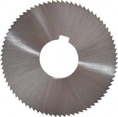 Controx - 3" Diam x 1/8" Blade Thickness x 1" Arbor Hole Diam, 80 Tooth Slitting and Slotting Saw - Arbor Connection, Right Hand, Uncoated, Cobalt, Concave Ground, Contains Keyway - USA Tool & Supply