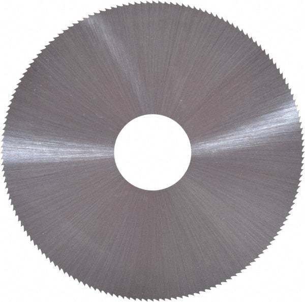 Controx - 4" Diam x 0.0938" Blade Thickness x 1" Arbor Hole Diam, 80 Tooth Slitting and Slotting Saw - Arbor Connection, Right Hand, Uncoated, Cobalt, Concave Ground, Contains Keyway - USA Tool & Supply