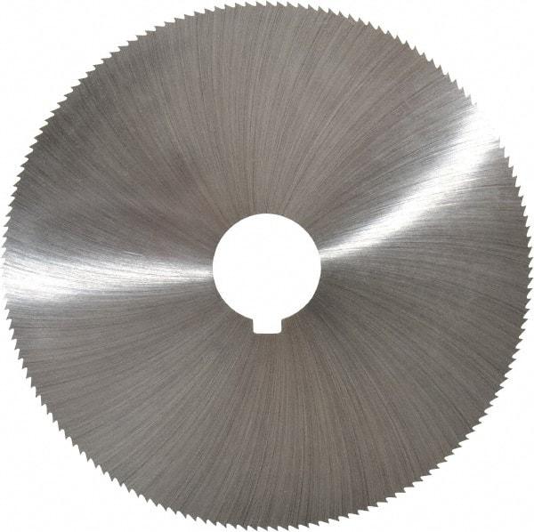 Controx - 5" Diam x 0.0313" Blade Thickness x 1" Arbor Hole Diam, 160 Tooth Slitting and Slotting Saw - Arbor Connection, Right Hand, Uncoated, Cobalt, Concave Ground - USA Tool & Supply