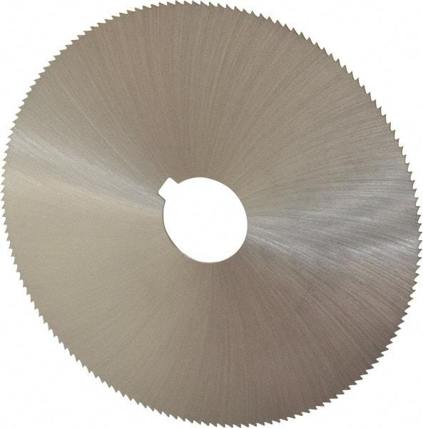 Controx - 5" Diam x 0.04" Blade Thickness x 1" Arbor Hole Diam, 160 Tooth Slitting and Slotting Saw - Arbor Connection, Right Hand, Uncoated, Cobalt, Concave Ground, Contains Keyway - USA Tool & Supply