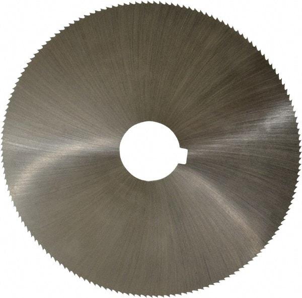 Controx - 5" Diam x 0.0469" Blade Thickness x 1" Arbor Hole Diam, 160 Tooth Slitting and Slotting Saw - Arbor Connection, Right Hand, Uncoated, Cobalt, Concave Ground, Contains Keyway - USA Tool & Supply