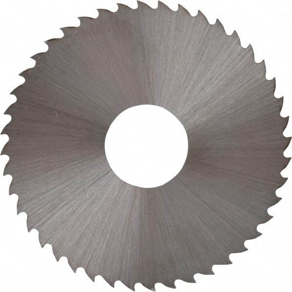 Controx - 1-3/4" Diam x 0.02" Blade Thickness x 1/2" Arbor Hole Diam, 44 Tooth Slitting and Slotting Saw - Arbor Connection, Right Hand, Uncoated, High Speed Steel, 15° Rake, Concave Ground - USA Tool & Supply