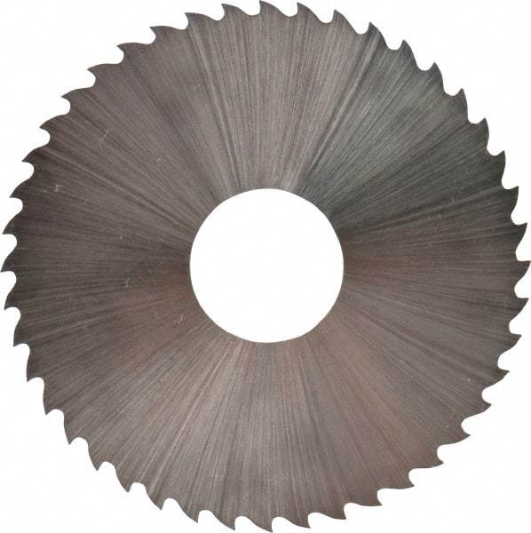 Controx - 1-3/4" Diam x 0.0313" Blade Thickness x 1/2" Arbor Hole Diam, 44 Tooth Slitting & Slotting Saw - Arbor Connection, Right Hand, Uncoated, M2 High Speed Steel, 15° Rake, Concave Ground - USA Tool & Supply