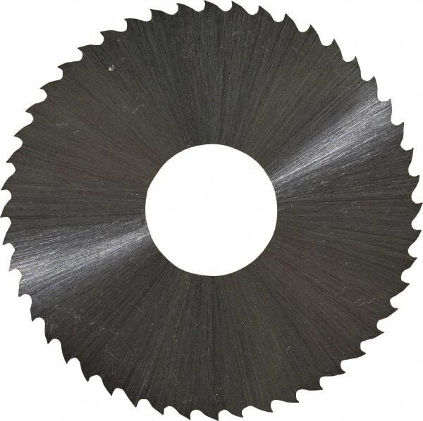 Controx - 2" Diam x 0.02" Blade Thickness x 5/8" Arbor Hole Diam, 48 Tooth Slitting and Slotting Saw - Arbor Connection, Right Hand, Uncoated, High Speed Steel, 15° Rake, Concave Ground - USA Tool & Supply