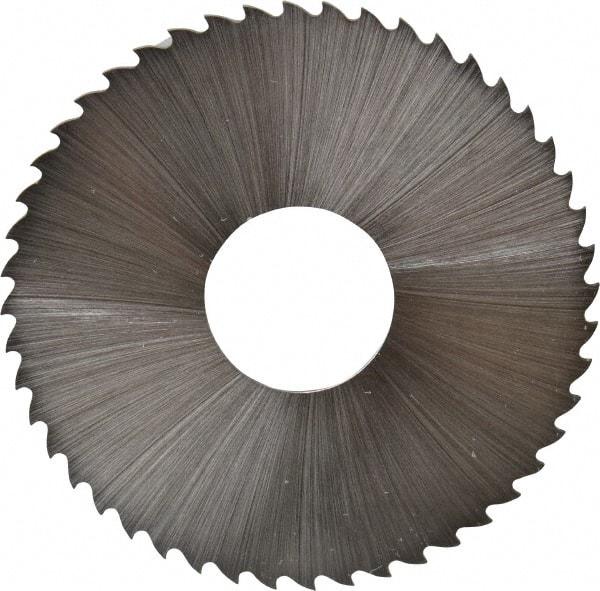 Controx - 2" Diam x 0.04" Blade Thickness x 5/8" Arbor Hole Diam, 48 Tooth Slitting and Slotting Saw - Arbor Connection, Right Hand, Uncoated, Cobalt, 15° Rake, Concave Ground, Contains Keyway - USA Tool & Supply