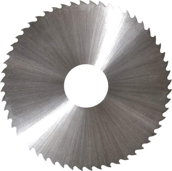 Controx - 2-1/2" Diam x 0.025" Blade Thickness x 5/8" Arbor Hole Diam, 56 Tooth Slitting & Slotting Saw - Arbor Connection, Right Hand, Uncoated, M2 High Speed Steel, 15° Rake, Concave Ground - USA Tool & Supply