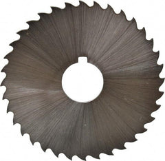 Controx - 2-1/2" Diam x 1/16" Blade Thickness x 5/8" Arbor Hole Diam, 36 Tooth Slitting and Slotting Saw - Arbor Connection, Right Hand, Uncoated, Cobalt, 15° Rake, Concave Ground, Contains Keyway - USA Tool & Supply