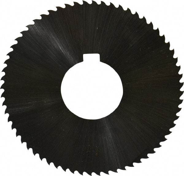 Controx - 3" Diam x 0.0313" Blade Thickness x 1" Arbor Hole Diam, 64 Tooth Slitting & Slotting Saw - Arbor Connection, Right Hand, Uncoated, M2 High Speed Steel, 15° Rake, Concave Ground - USA Tool & Supply