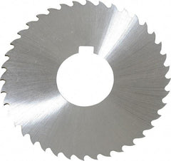 Controx - 3" Diam x 1/16" Blade Thickness x 1" Arbor Hole Diam, 40 Tooth Slitting and Slotting Saw - Arbor Connection, Right Hand, Uncoated, Cobalt, 15° Rake, Concave Ground, Contains Keyway - USA Tool & Supply