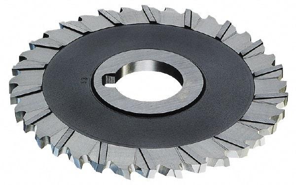 Controx - 4" Blade Diam x 1/4" Blade Thickness, 1" Hole, 36 Teeth, Cobalt Side Chip Saw - Staggered Tooth, Arbor Connection, Right Hand Cut, Uncoated, with Keyway - USA Tool & Supply