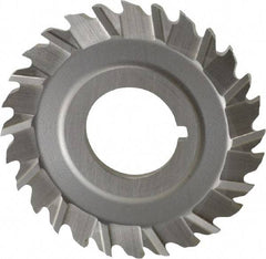 Controx - 2-1/2" Blade Diam x 1/8" Blade Thickness, 7/8" Hole, 28 Teeth, Cobalt Side Chip Saw - Staggered Tooth, Arbor Connection, Right Hand Cut, Uncoated, with Keyway - USA Tool & Supply