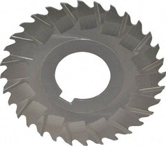 Controx - 3" Blade Diam x 1/16" Blade Thickness, 1" Hole, 32 Teeth, Cobalt Side Chip Saw - Staggered Tooth, Arbor Connection, Right Hand Cut, Uncoated, with Keyway - USA Tool & Supply