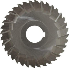 Controx - 4" Blade Diam x 1/16" Blade Thickness, 1" Hole, 36 Teeth, Cobalt Side Chip Saw - Staggered Tooth, Arbor Connection, Right Hand Cut, Uncoated, with Keyway - USA Tool & Supply