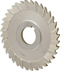 Controx - 4" Blade Diam x x 0.1563" Blade Thickness, 1" Hole, 36 Teeth, Cobalt Side Chip Saw - Staggered Tooth, Arbor Connection, Right Hand Cut, Uncoated, with Keyway - USA Tool & Supply