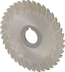 Controx - 5" Blade Diam x x 0.0938" Blade Thickness, 1" Hole, 40 Teeth, Cobalt Side Chip Saw - Staggered Tooth, Arbor Connection, Right Hand Cut, Uncoated, with Keyway - USA Tool & Supply