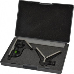 SPI - 3 Piece, 6" Combination Square Set - 1/16, 1/32, 1/64 & 1/8" (4R) Graduation, Hardened Steel Blade, Hardened Steel Center & Square Head - USA Tool & Supply