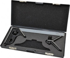 SPI - 3 Piece, 12" Combination Square Set - 1/16, 1/32, 1/64 & 1/8" (4R) Graduation, Hardened Steel Blade, Hardened Steel Center & Square Head - USA Tool & Supply