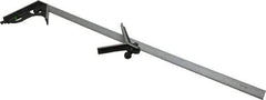 SPI - 3 Piece, 24" Combination Square Set - 1/100, 1/32, 1/50 & 1/64" (16R) Graduation, Hardened Steel Blade, Hardened Steel Center & Square Head - USA Tool & Supply