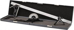 SPI - 4 Piece, 24" Combination Square Set - 1/16, 1/32, 1/64 & 1/8" (4R) Graduation, Hardened Steel Blade, Hardened Steel Center, Protractor & Square Head - USA Tool & Supply