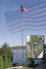 Vestil - Flag Poles & Kits Type: Flag Pole Mounting: Portable - USA Tool & Supply