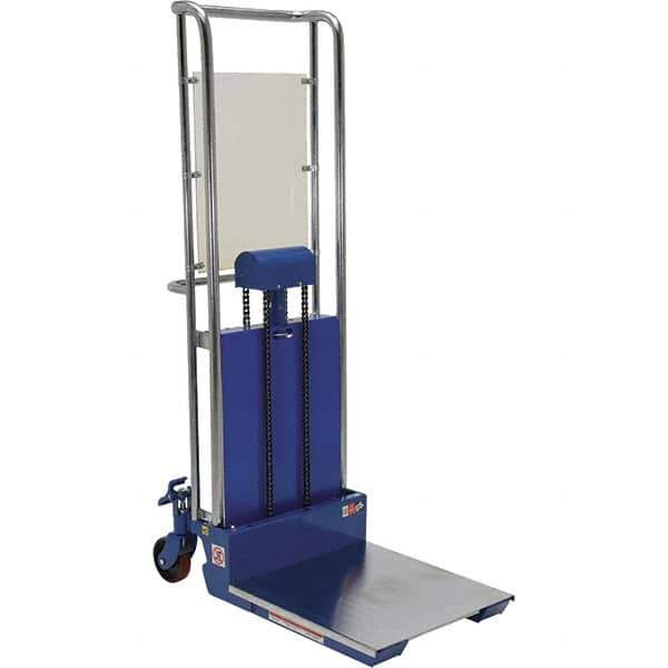 Vestil - 880 Lb Capacity Portable Hydraulic Hefty Lift Table - 3-1/2" Lift Height, 24" Platform Length x 23" Platform Width - USA Tool & Supply