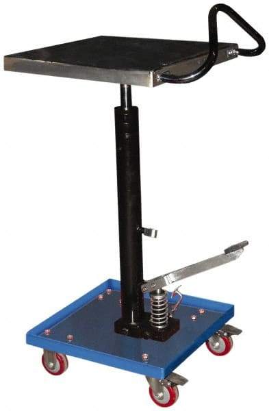 Vestil - 200 Lb Capacity Manual Hydraulic Post Lift Table - 31" Lift Height, 16" Platform Length x 16" Platform Width - USA Tool & Supply