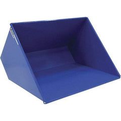 Vestil - 2,000 Lb Load Capacity, 3 Cu Yd, Steel Self-Dumping Hopper - 81-7/16" Wide x 66-13/16" Long x 50-5/8" High, Powder Coat Blue - USA Tool & Supply